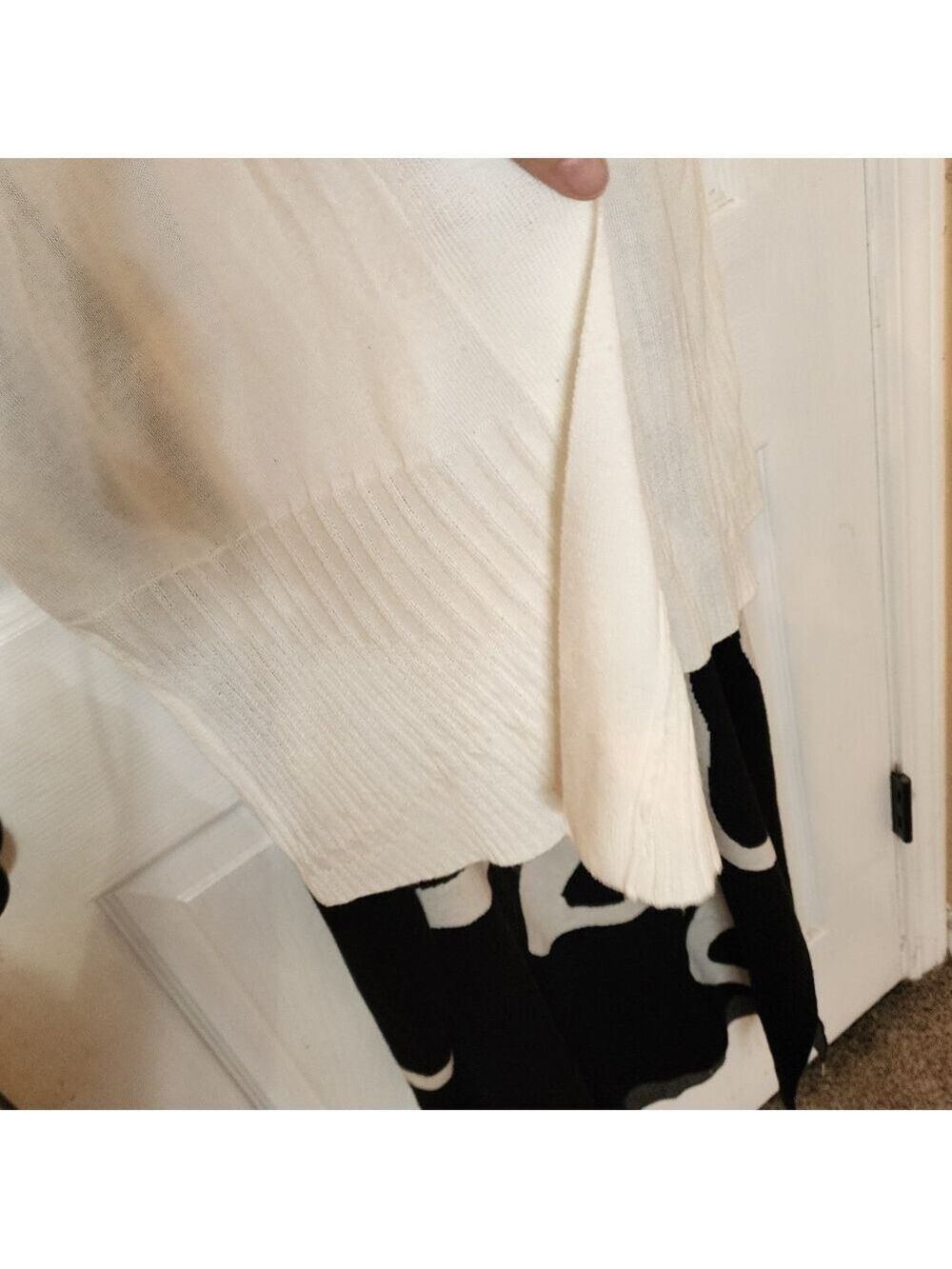 SHEIN Black and White Backless Dress FREE Cardigan - Picture 10 of 12